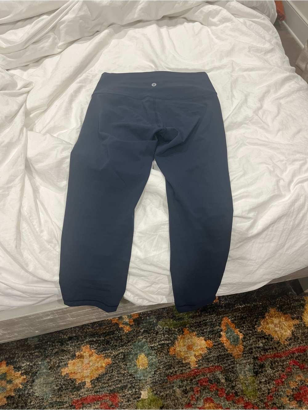 lululemon athletica Navy Blue Cropped Leggings